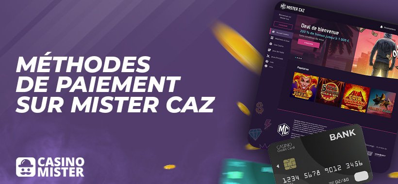 dépôt et retrait sur mister caz