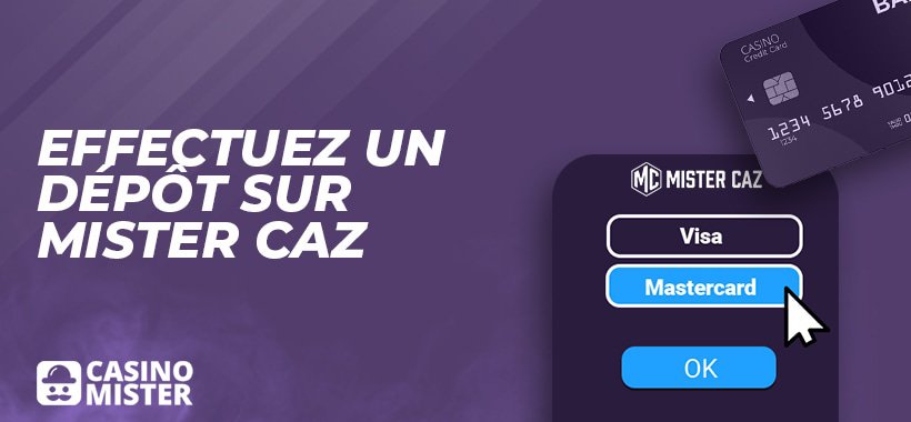 méthodes de dépôt du casino mister caz